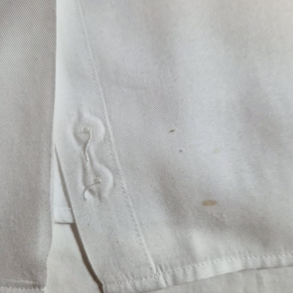 Talbots Petites White Button-Down Long Sleeve Blouse 14P - Picture 9 of 10